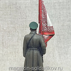 Миниатюра из олова Подпрапорщик с полковым знаменем, Российская империя, 54 мм, Студия Большой полк (ИЛ2739.13.02.54) (ИЛ2739.13.02.54)