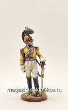 Миниатюра из олова Офицер полка «Гард дю Кор». Саксония, 1810-13 гг., Студия Большой полк - фото