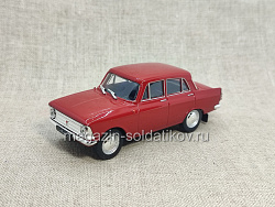 Москвич-408 1964—1975 гг.; вишнёвый, Автолегенды СССР №012 (АС012) (АС012)