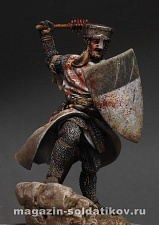 Сборная фигура из смолы Medieval knight XIII century, 75 mm. Mercury Models - фото