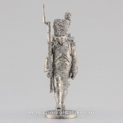Сборная миниатюра из металла Сержант гренадёрской роты,идущий, Франция, 28 мм, Аванпост