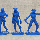 Солдатики из мягкого резиноподобного пластика Пиратки №2, набор 6 шт, 1/32 Soldiers. Есть