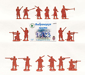 Солдатик из пластика Выбранецкая пехота (16 фигурок, терракотовый) 1:32, Уфимский солдатик - фото