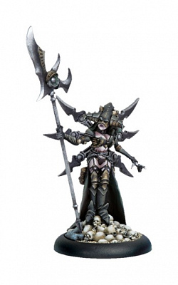 Сборная миниатюра из металла PIP 34037 Cryx Epic Warcaster Wraith Witch Deneghra BLI Warmachine