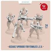 Сборные фигуры из смолы L.E.U. Assault Upgrade Kit for Females, 28 мм, Артель авторской миниатюры «W» - фото