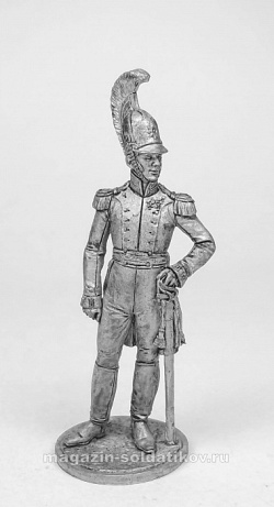 Миниатюра из олова Полковник Лейб-гвардии Драгунского полка. Россия, 1810-15 гг. 54 мм EK Castings (NAP-077) (NAP-077)