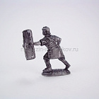 Солдатики из металла Легионер с гладием, закрывающийся щитом, Магазин Солдатики (Prince August)
