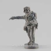 Сборная миниатюра из смолы Канонир 28 мм, Аванпост - фото