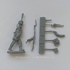 Сборная миниатюра из смолы Унтер-офицер гренадерской роты (стоящий) 28 мм, Аванпост