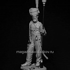 Сборная миниатюра из смолы Канонир Донской казачьей артиллерии, 1812 год, 75 мм, TRILOKA MINIATURES (TLK-75-029) (TLK-75-029)