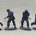Солдатики из пластика German Panzer Crew (in Combat) WWII 1/32, Mars (32035) (32035)