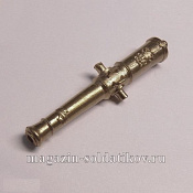 Сборная миниатюра из смолы Бронзовый ствол для 12-фунтовой пушки системы Грибоваля, Франция, 28 мм, Аванпост - фото