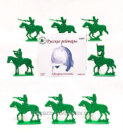 Солдатик из пластика Русские рейтары №2 (8 фигурок, зеленый) 1:32, Уфимский солдатик - фото