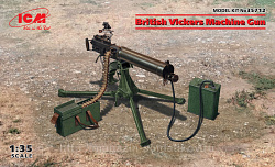 Сборная модель из пластика Британский пулемет Vickers, 1:35, ICM