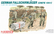 Сборные фигуры из пластика Д Солдаты German Fallschirmjager. Crete 1941 (1/35) Dragon - фото