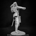 Сборная миниатюра из смолы Баварский пехотный барабанщик, 54 мм, Altores Studio (F-54-133) (F-54-133)