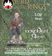 Фигурки из металла Фродо, металлическая фигурка, 54 мм, Mithril - фото
