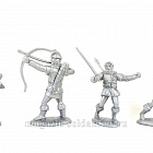 Солдатики из пластика LOD007 1/2 набора Люди шерифа, 8 фигур, цвнт серебристый,1:32, LOD Enterprises
