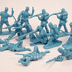 Солдатики из пластика Union Infantry 16 figures in 8 poses (light blue), 1:32 ClassicToySoldiers