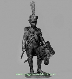 Миниатюра из олова Барабанщик гренадерской роты 57-го линейного полка. Франция 1809-1812 гг. EK Castings