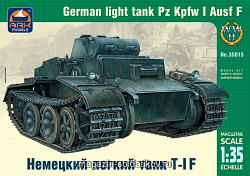 Сборная модель из пластика Немецкий легкий танк Т-I F (1/35) АРК моделс