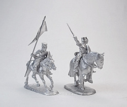 Сборные фигуры из металла Средние века, набор №7 (2 фигуры) 28 мм, Figures from Leon