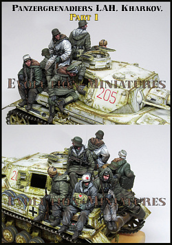 Сборные фигуры из смолы Панцергренадеры LAH, Харьков - часть 1, 1/35 Evolution (BIG-SET-12) (BIG-SET-12)