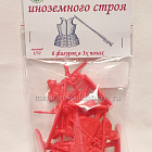 Солдатики из пластика Полк иноземного строя - усиление (6 шт., красный) 1:32, Уфимский солдатик (пл010м-КР) (пл010м-КР)