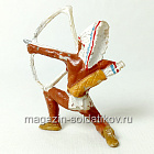 солдатик из твердого пластика Индеец, Польша (704-1114/1) (704-1114/1)