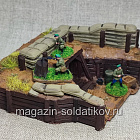 Макет полевого штаба, в росписи 1/72 (530-123) (530-123)