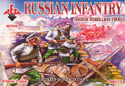 Солдатики из пластика Русская Пехота 1900 (1/72) Red Box (RB72018) (RB72018)