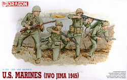Сборные фигуры из пластика Д Солдаты U.S. Marines (Iwo Jima 45) (1/35) Dragon