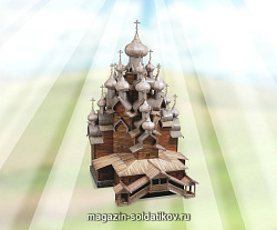 Сборная модель. Серия: Архитектур. пам-ки. М:1/100. Церковь Преображения Господня (о. Кижи)Умбум (151) (151)