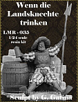 Сборная миниатюра из смолы Wenn die Landsknechte trinken, 75 мм, Legion Miniatures - фото