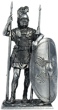 Миниатюра из металла 180. Римский легионер, I в. до н.э. EK Castings