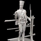 Сборная миниатюра из смолы Рядовой граничарского полка, Австрия 75 мм (1:24) Medieval Forge Miniatures (C-75-121) (C-75-121)
