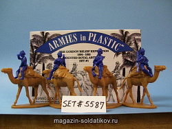 Солдатики из пластика Война в Египте 1884-1885 г. Королевская артилерия,(набор 1) 1/32 Armies in plastic