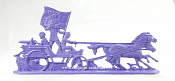 Солдатики из пластика Тачанка, 54 мм (цвет-фиолетовый, б/к), Воины и битвы - фото