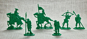 Солдатики из пластика Барон Нотвульд 54мм (2+4 шт, зелёный, пластик) Воины и битвы - фото