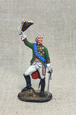 Миниатюра из олова Генералиссимус А.В. Суворов, 54 мм, Большой полк - фото