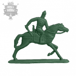 Солдатики из пластика Русский дружинник (зеленый), Воины и битвы