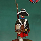Сборная миниатюра из металла Гренадер (мушкетёр) Преображенского полка 1799 г, 1:30, Оловянный парад