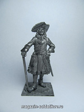 Миниатюра из металла 240. Штаб-офицер Преображенского полка, 1698-1700 гг. EK Castings - фото