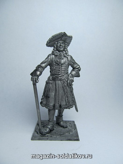 Миниатюра из металла 240. Штаб-офицер Преображенского полка, 1698-1700 гг. EK Castings