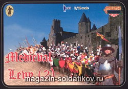 Солдатики из пластика Средневековые рекруты 2 (1/72) Strelets (М006) (М006)