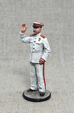 Миниатюра из олова И.В. Сталин на параде, 54 мм, Студия Большой полк - фото