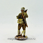 Красноармеец минометчик с миной 120 мм. 1941-43 гг., 54 мм, Студия Большой полк (ИЛ0215.14.01.54) (ИЛ0215.14.01.54)