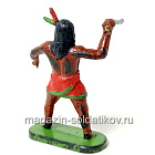 солдатик из твердого пластика Индеец, Польша (704-1114/4) (704-1114/4)