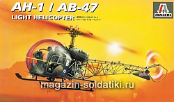 Сборная модель из пластика ИТ Вертолет АН-1/АВ-47 (1/72) Italeri