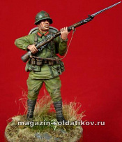Сборная миниатюра из смолы Пехотинец Красной Армии, 1938-1941, 54 мм, Chronos miniatures - фото